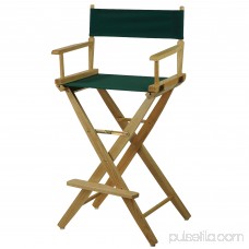 Extra-Wide Premium 30 Directors Chair Natural Frame W/Navy Color Cover 563751149